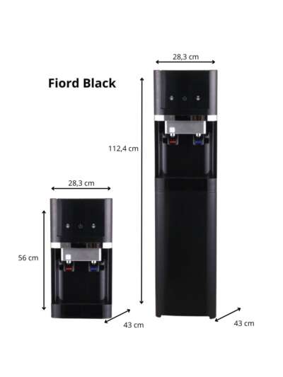Fuente Fiord Black con medidas